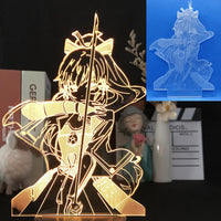 Anime/Game Night Light Acrylic Board Figure-LED Light Bulbs-Golonzo