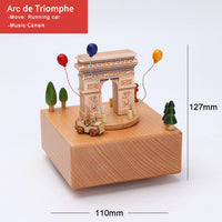 Landmark Musical Wooden Box-Music Boxes-Golonzo