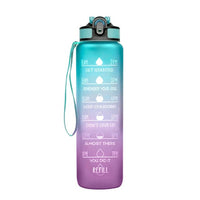 1L Water Bottle With Time Marker-Water Bottles-Golonzo