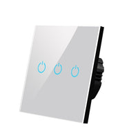 Wall Touch Switch 220V EU Standard Tempered-Light Switches-Golonzo