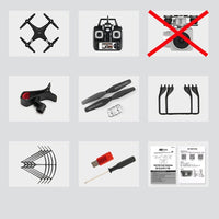 Quadcopter With Camera 1080P WIFI Real Time Video Altitude-Remote Control Helicopters-Golonzo