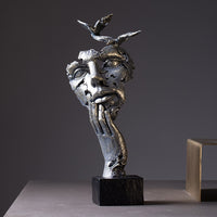 Modern Statues, Creative, Abstract Faces, Art Living Rooms, Antique Home Furnishing-statue-Golonzo