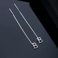 Shiny Alphabet Earrings-Earrings-Golonzo