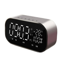 LED Digital Alarm Clock with Bluetooth Speaker Radio Wireless Music Player-Alarm Clocks-Golonzo