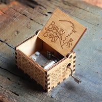 Wooden Hand Crank Queen Music Box Game Of Thrones Dragon Ball TO MY Goigeous Wife Theme Music Box-Music Boxes-Golonzo