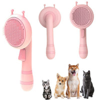 Pumpkin Pet Brush, Self Cleaning Slicker Brush for Grooming-Pet Combs & Brushes-Golonzo