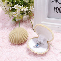 Shell Shape Lovely Wedding Ring Box-Gift Boxes & Tins-Golonzo