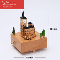 Landmark Musical Wooden Box-Music Boxes-Golonzo
