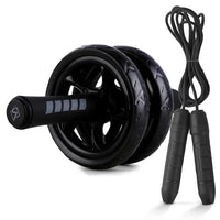 Roller&Jump Rope No Noise Abdominal Wheel with Mat For Arm Waist Leg Exercise-Exercise & Fitness-Golonzo