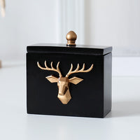 Deer Toothpick box container Toothpick holders Table home decor toothpick storage box gift toothpick dispenser-Toothpick holders-Golonzo