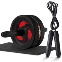 Roller&Jump Rope No Noise Abdominal Wheel with Mat For Arm Waist Leg Exercise-Exercise & Fitness-Golonzo