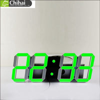 Large Digital 3D Led Wall Clock Modern Design Home Decor-Wall Clocks-Golonzo