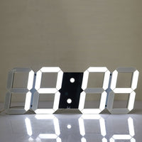 Large Digital 3D Led Wall Clock Modern Design Home Decor-Wall Clocks-Golonzo