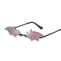 Fashion Rimless Sunglasses Bat Shaped-Sunglasses-Golonzo