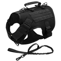Tactical Dog Harness - Military Training Dog Vest-collar and harness-Golonzo