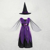 Kids Girls Violet Fancy Costume for Halloween-Costumes-Golonzo