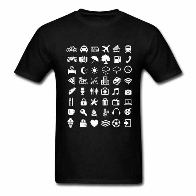 Travel Icon T-Shirt for Traveler / Backpacking-Shirts and Tops-Golonzo
