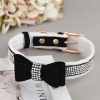 Fashion Soft Dog Collar with Warm Rhinestone-Pet Collars & Harnesses-Golonzo