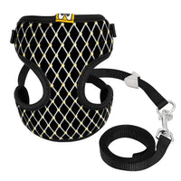 Nylon Mesh Vest Cat Harnesses with Leash Set-Pet Collars & Harnesses-Golonzo