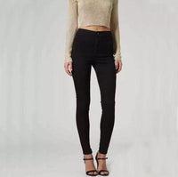 Women High Elastic plus size Stretch Jeans - skinny pencil pants-Pants-Golonzo