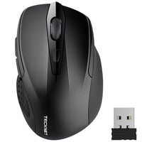 TeckNet Pro Wireless Mouse Nano Receiver Ergonomic Mice - 6 Buttons 2400DPI-Mice & Trackballs-Golonzo