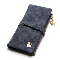 Fashion Women Wallets Drawstring Nubuck Leather-Handbags, Wallets & Cases-Golonzo