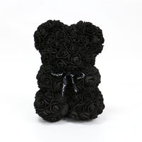 Hand Made Teddy Rose Bear With Box Artificial 25cm-Artificial flower-Golonzo