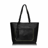 Vintage PU Leather Tassel Bag-Handbags-Golonzo