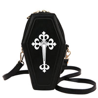 Gothic Coffin Shoulder Bag Cross Designer-Shoulder Bags-Golonzo