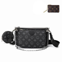 Luxury Crossbody Bag - 3 in 1 Vintage PU Leather Tote-Handbags-Golonzo