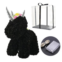 Rabbit Dog Panda Unicorn Teddy Bear Rose Soap Foam Flower Artificial-gift box-Golonzo