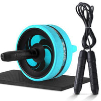 Roller&Jump Rope No Noise Abdominal Wheel with Mat For Arm Waist Leg Exercise-Exercise & Fitness-Golonzo