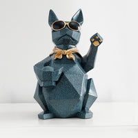 Cat Dog Figurines Resin Moden Crafts Animals Miniature cute ornaments for Home office decoration Storage bowl-statue-Golonzo