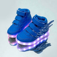 Kids LED Light up Shoes with wing-Shoes-Golonzo
