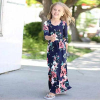 Girls Floral Princess Dress-Dresses-Golonzo