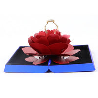 Pop Up Rose Flower Rings Box - Surprise Jewelry Storage Holder-ring-Golonzo