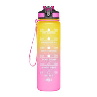 1L Water Bottle With Time Marker-Water Bottles-Golonzo