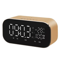 LED Digital Alarm Clock with Bluetooth Speaker Radio Wireless Music Player-Alarm Clocks-Golonzo