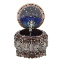 Vintage Music Box with 12 Constellations Rotating Goddess-Music Boxes-Golonzo
