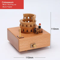 Landmark Musical Wooden Box-Music Boxes-Golonzo
