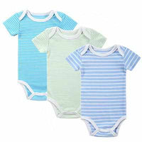 3PCS BABY BODYSUITS 100%Cotton - Infant Short Sleeve Clothing-baby and toddler outfits-Golonzo