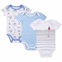 3PCS BABY BODYSUITS 100%Cotton - Infant Short Sleeve Clothing-baby and toddler outfits-Golonzo