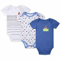 3PCS BABY BODYSUITS 100%Cotton - Infant Short Sleeve Clothing-baby and toddler outfits-Golonzo