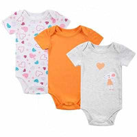3PCS BABY BODYSUITS 100%Cotton - Infant Short Sleeve Clothing-baby and toddler outfits-Golonzo