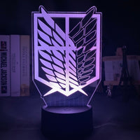 Attack on Titan Acrylic Table Lamp-LED light Bulbs-Golonzo