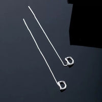 Shiny Alphabet Earrings-Golonzo