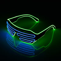 Two-Color Flash Glasses Luminous Lighting - Colorful Glowing DJ Glasses-Sunglasses-Golonzo