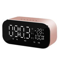 LED Digital Alarm Clock with Bluetooth Speaker Radio Wireless Music Player-Alarm Clocks-Golonzo