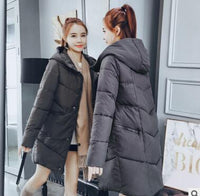 Winter Jacket Women Hooded Coats Parka Thick Cotton Padded-Coats and Jackets-Golonzo