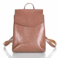 Youth Leather Fashion Women Backpack-Backpacks-Golonzo